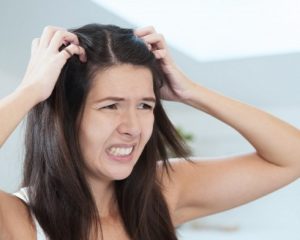 Прыщи в волосах у женщин причина