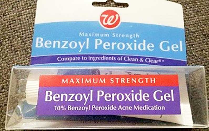10% benzoyl peroxide gel