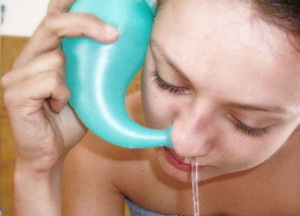 Промывание полости носа