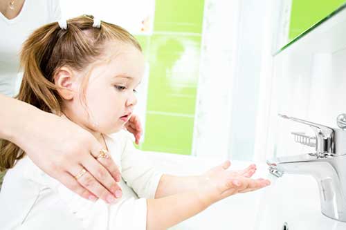 Мыть руки детям
