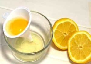 Маска лимон с яичным белком